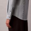Camisa entallada elástica Supima con rayas teñidas en hilo