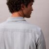 Camisa entallada elástica Supima con rayas teñidas en hilo