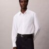 Camisa holgada de algodón y seda