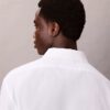 Camisa holgada de algodón y seda