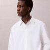 Camisa holgada de algodón y seda