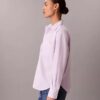 Camisa holgada de popelín de algodón con botones Camisa holgada de popelín de algodón con botones