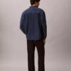 Camisa oversize de Denim con Monogram integral estilo años 90 Camisa oversize de Denim con Monogram integral estilo años 90