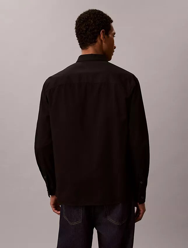Camisa oversize de sarga lavada Camisa oversize de sarga lavada