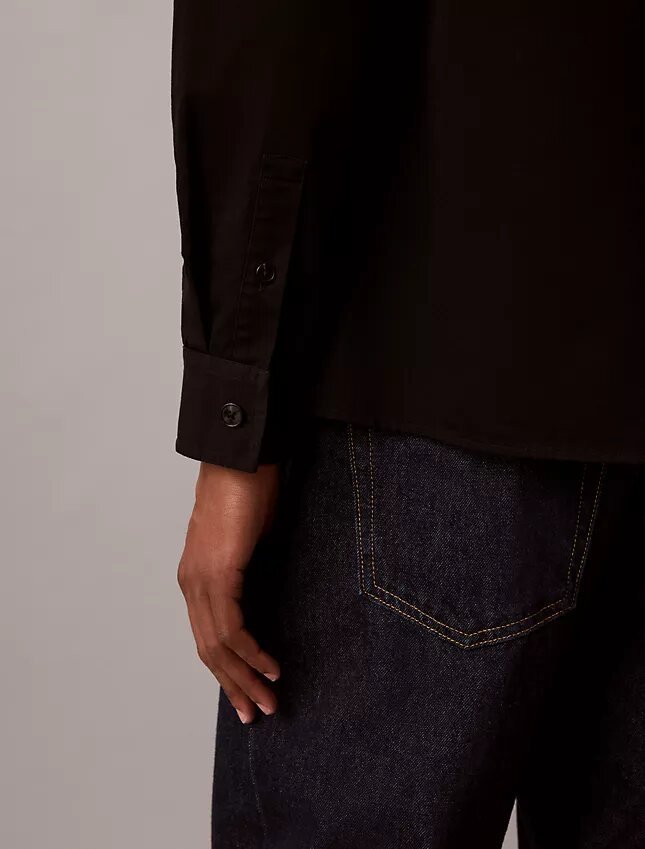 Camisa oversize de sarga lavada Camisa oversize de sarga lavada