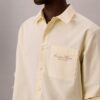 Camisa Oxford lavada con botones y gráfico del logotipo Camisa Oxford lavada con botones y gráfico del logotipo