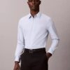 Camisa slim de algodón elástico Supima