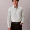 Camisa slim de algodón elástico Supima Camisa slim de algodón elástico Supima