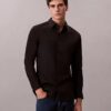 Camisa slim de algodón elástico Supima Camisa slim de algodón elástico Supima