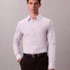 Camisa slim de algodón elástico Supima Camisa slim de algodón elástico Supima