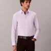 Camisa slim de algodón elástico Supima