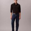 Camisa slim de algodón elástico Supima Camisa slim de algodón elástico Supima