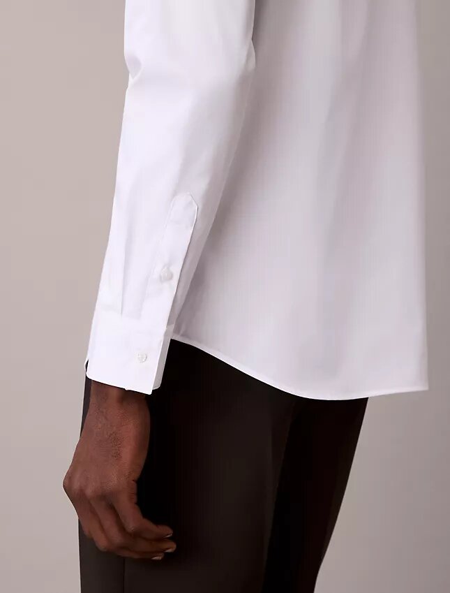 Camisa slim de algodón elástico Supima Camisa slim de algodón elástico Supima
