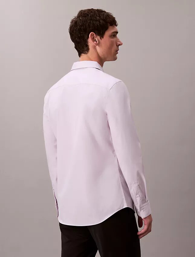 Camisa slim de algodón elástico Supima Camisa slim de algodón elástico Supima
