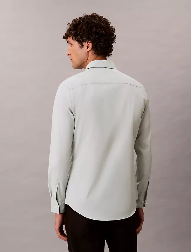 Camisa slim de algodón elástico Supima Camisa slim de algodón elástico Supima
