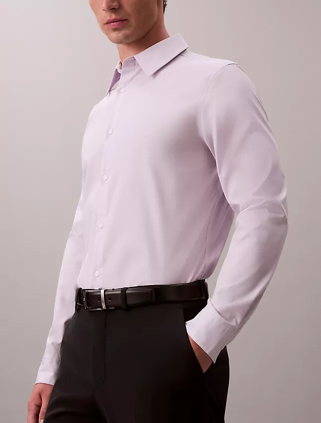 Camisa slim de algodón elástico Supima Camisa slim de algodón elástico Supima