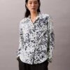 Camisa Utility Shirt holgada estampada con botones Camisa Utility Shirt holgada estampada con botones