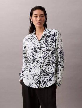 Camisa Utility Shirt holgada estampada con botones