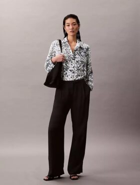 Camisa Utility Shirt holgada estampada con botones