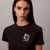 Camiseta ajustada con estampado floral Camiseta ajustada con estampado floral
