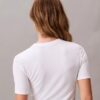 Camiseta ajustada con estampado gráfico del logotipo Monogram en Modal elástico Camiseta ajustada con estampado gráfico del logotipo Monogram en Modal elástico