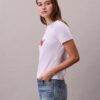 Camiseta ajustada con gráfico de logotipo dividido Camiseta ajustada con gráfico de logotipo dividido