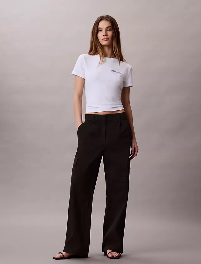 Camiseta ajustada con gráfico del logotipo Camiseta ajustada con gráfico del logotipo