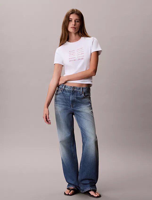 Camiseta ajustada con gráfico del logotipo Camiseta ajustada con gráfico del logotipo