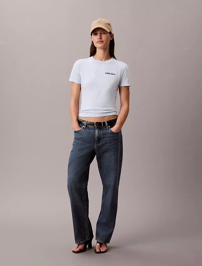 Camiseta ajustada con gráfico del logotipo Camiseta ajustada con gráfico del logotipo