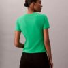 Camiseta ajustada con gráfico del logotipo a rayas Camiseta ajustada con gráfico del logotipo a rayas