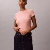 Camiseta ajustada con gráfico del logotipo Contour Rib