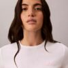 Camiseta ajustada con gráfico del logotipo Contour Rib Camiseta ajustada con gráfico del logotipo Contour Rib