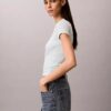 Camiseta ajustada con gráfico del logotipo Contour Rib