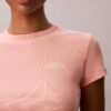 Camiseta ajustada con gráfico del logotipo Contour Rib
