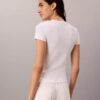 Camiseta ajustada con gráfico del logotipo Contour Rib Camiseta ajustada con gráfico del logotipo Contour Rib