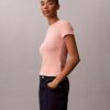 Camiseta ajustada con gráfico del logotipo Contour Rib