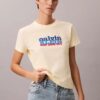 Camiseta ajustada con gráfico del logotipo en contraste