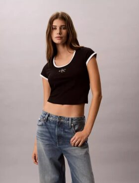 Camiseta ajustada con gráfico Monólogo