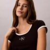 Camiseta ajustada con gráfico Monólogo Camiseta ajustada con gráfico Monólogo
