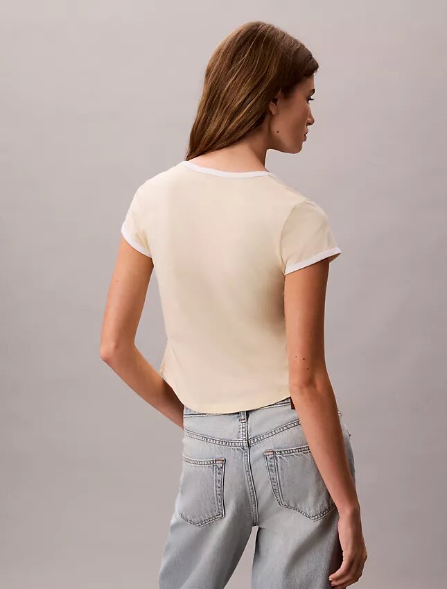 Camiseta ajustada con gráfico Monólogo Camiseta ajustada con gráfico Monólogo