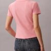 Camiseta ajustada con logotipo curvo Camiseta ajustada con logotipo curvo