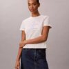 Camiseta ajustada con logotipo en relieve Camiseta ajustada con logotipo en relieve