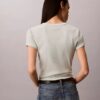 Camiseta ajustada de canalé con gráfico del logotipo Camiseta ajustada de canalé con gráfico del logotipo