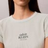 Camiseta ajustada de canalé con gráfico del logotipo Camiseta ajustada de canalé con gráfico del logotipo