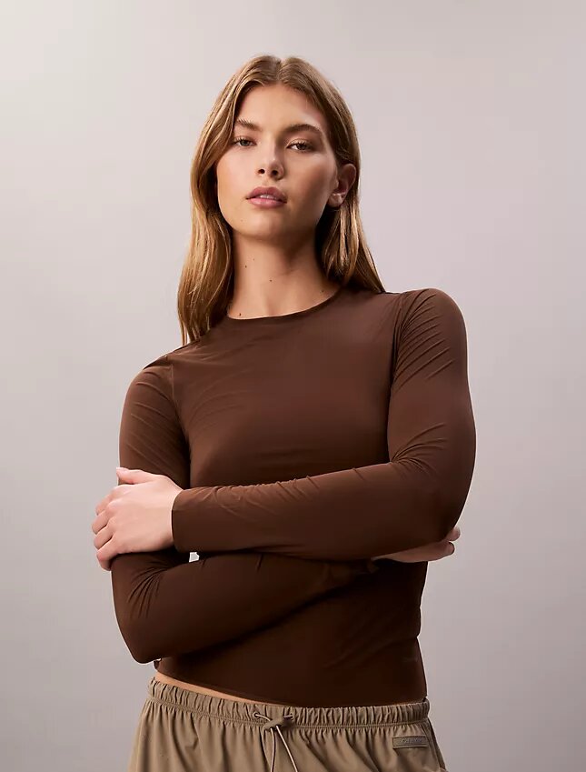 Camiseta ajustada de nailon elástico Camiseta ajustada de nailon elástico