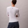 Camiseta ajustada de punto elástico Modal Camiseta ajustada de punto elástico Modal
