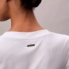 Camiseta ajustada de punto elástico Modal Camiseta ajustada de punto elástico Modal