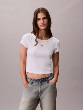 Camiseta ajustada Monologo tejida