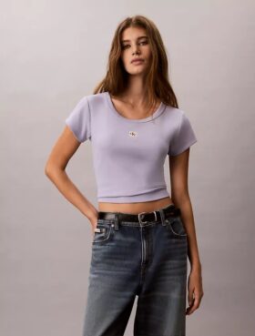 Camiseta ajustada Monologo tejida