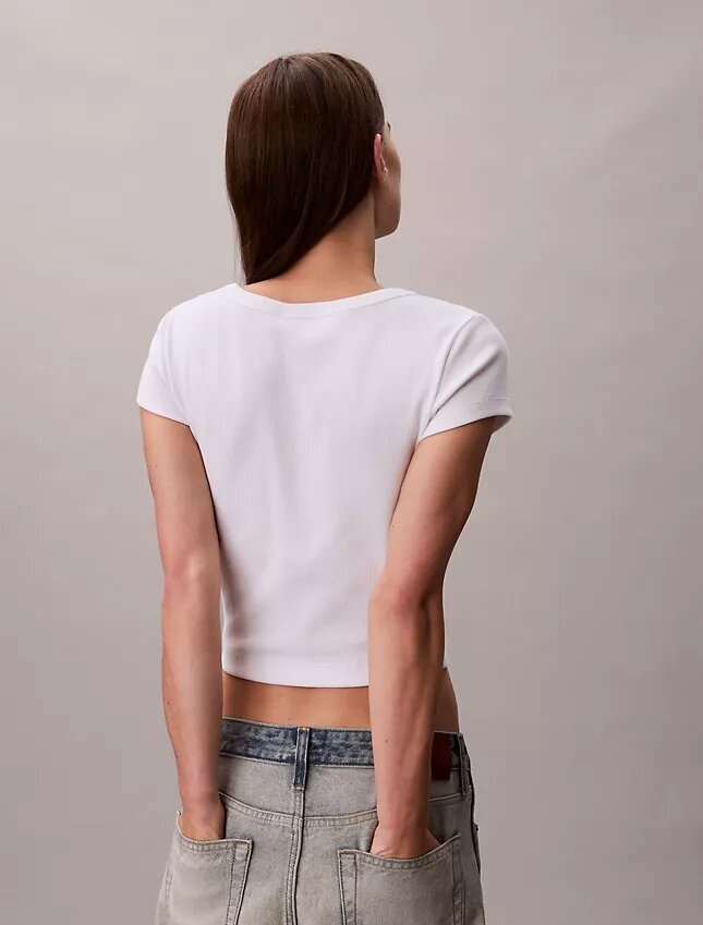 Camiseta ajustada Monologo tejida Camiseta ajustada Monologo tejida